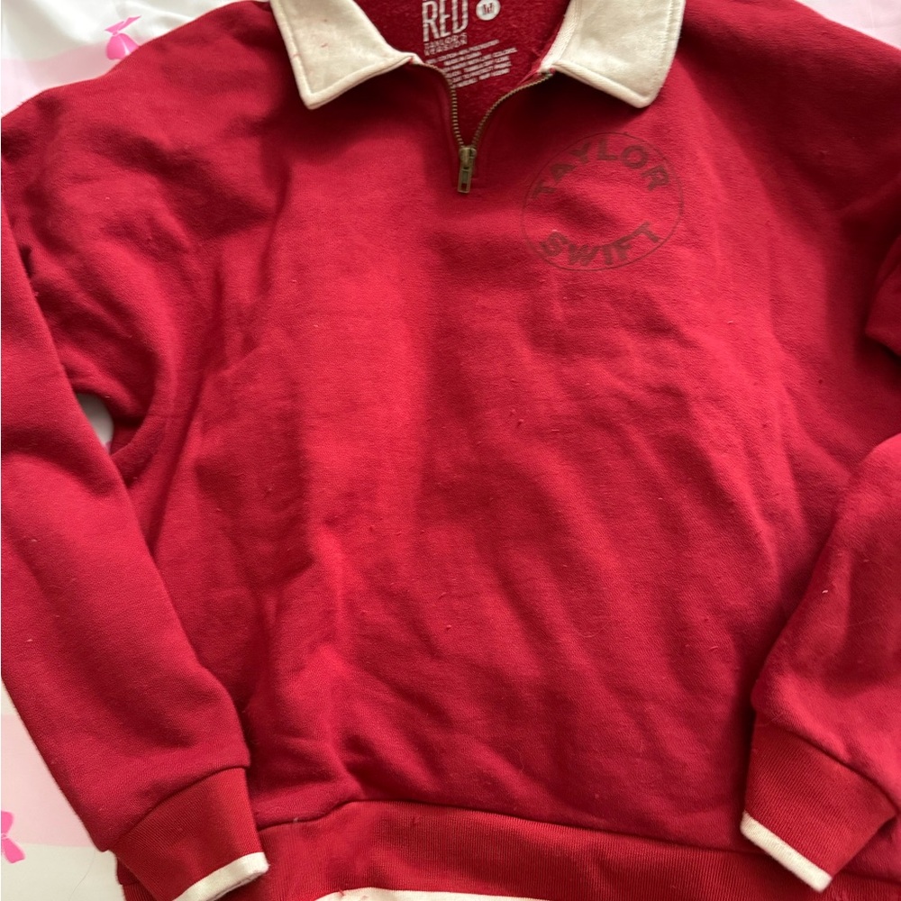 Taylor Swift Red Zip-Up Men's Sweater